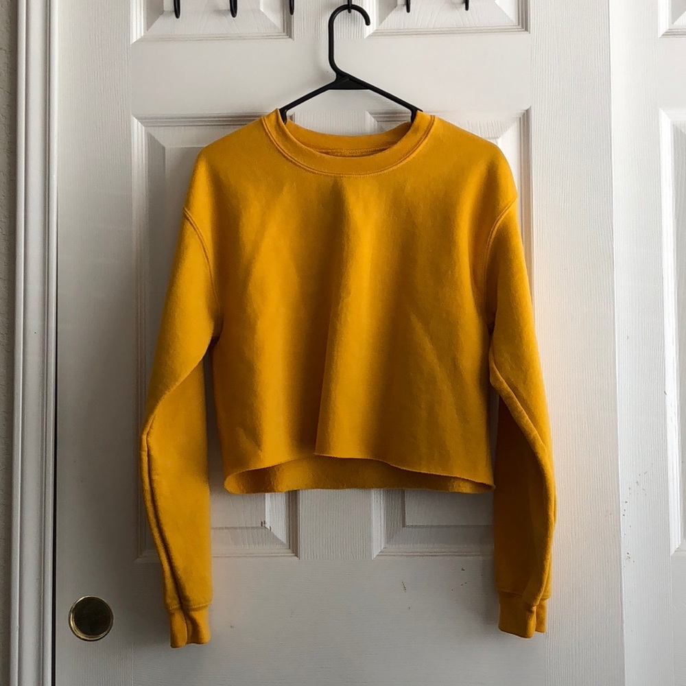 NEW Yellow Crop Pullover